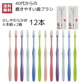 歯ブラシ 歯ブラシ職人田辺重吉考案 LT-59 40代からの「磨きやすい」歯ブラシ 6本組 先細毛 ライフレンジ（少しやわらかめ）小さめヘッド ハブラシ 歯磨き 歯みがき 職人の歯ブラシ 歯周ケア 12本 送料無料