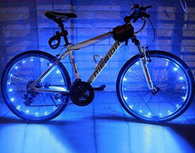 夜間の事故防止に！防水設計 自転車 LED ホイールライト イルミネーション センサーライト 20LEDフラッシュライト 電飾ライトランプスポーク2個セット ピンク/マルチカラー/ブルー/ホワイト4色選択可能　　　10P04Mar17