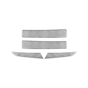 ジムニーノマド JC74 ジムニーシエラ JB74 アクセサリー フロントバンパープレート プロテクター 縞鋼板柄 高級感ヘアライン 内装 カスタム パーツ 保護 アクセサリー NOMADE JC74W SIERRA JB74W