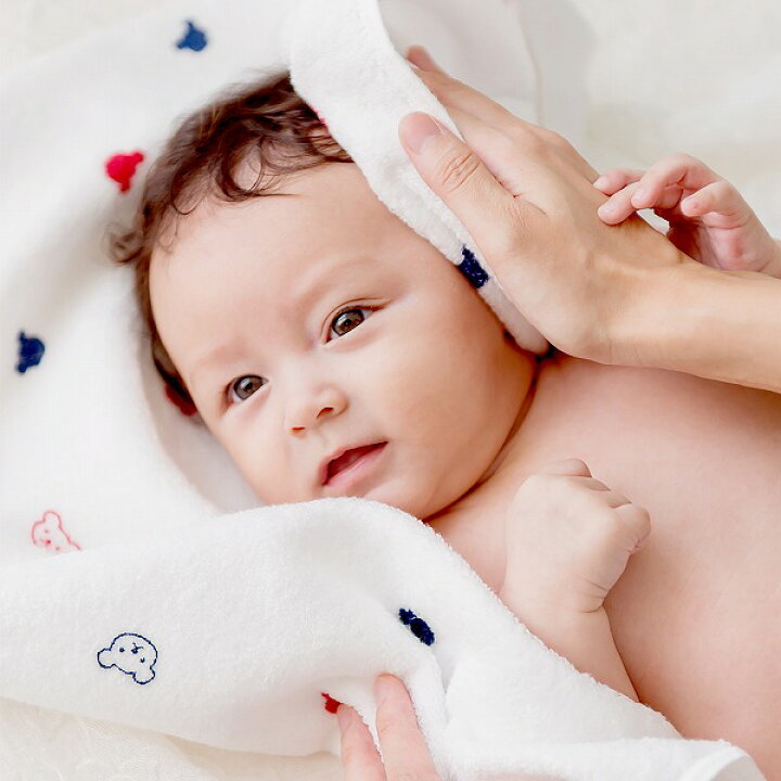 楽天市場 バスタオル 今治 今治タオル 日本製 95 95cm 赤ちゃん 新生児 沐浴 お風呂 出産準備 出産祝い ベビー 正方形 男の子 女の子 おふろ トリコロール くま 赤ちゃんの城 百貨店 ブランド 赤ちゃんの城楽天市場店