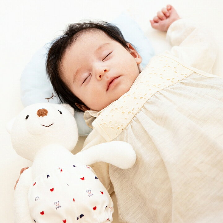 ぬいぐるみ くま 赤ちゃん 日本製 出産祝い 誕生祝い やわらか 綿100％ 抱き人形 スマイルコットンベア スマイルコットン 赤ちゃんの 城