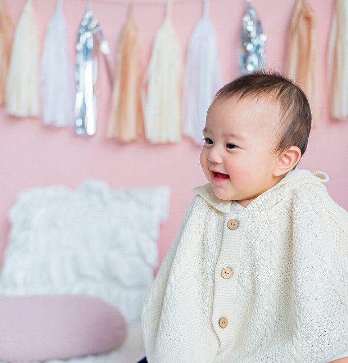 楽天市場 ベビー ポンチョ 日本製 オーガニックコットン ケープ 赤ちゃん フード付き マント アウター 羽織りもの 綿100 男の子 女の子 ニット ベビーギフト 赤ちゃんの城 お出かけ 子供 子ども キッズ 赤ちゃんの城楽天市場店