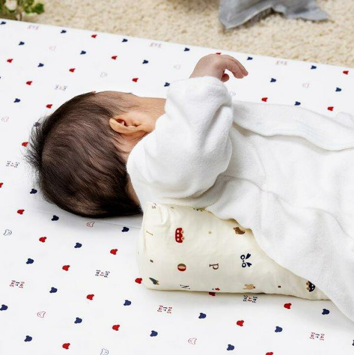 楽天市場 向きぐせ防止 むきぐせ 赤ちゃん クッション 出産祝い 出産準備 お昼寝 男女兼用 綿100 首 子供 子ども 保育園 ベビー寝具 百貨店ブランド トーイズ 赤ちゃんの城 赤ちゃんの城楽天市場店