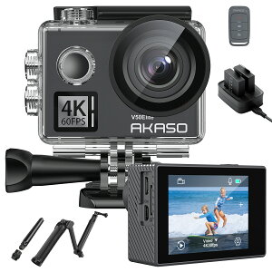 AKASO V50Elite 4k60fpsANVJ B_t 2000f 8{Y[ EIShU 40mh WiFi/RΉ 170°Lp+HDMIo Micro USBO}CNΉ X|[c&Be