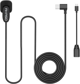 AKASO Type-C外部マイク Micro USB変換ケーブル付き EK7000/EK7000 Pro / V50 X /V50 Elite/V50 Pro/ Brave4 /Brave4 Pro /Brave 7 LE/Brave 7/Brave 8対応