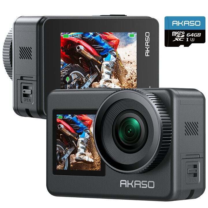 楽天市場】【64GBメモリーカード付き】AKASO Brave 7 2025年  