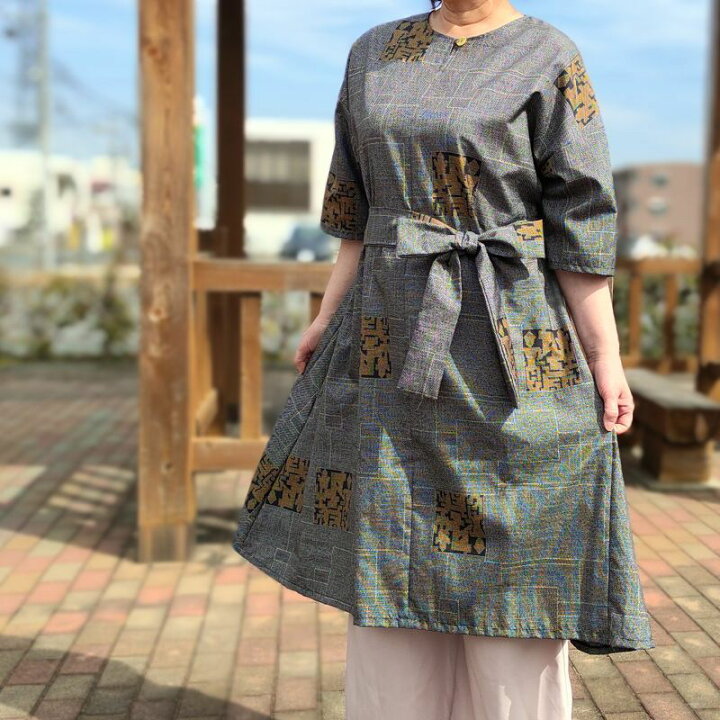 楽天市場】おかげさまで売り切れました。着物 リメイク ミモレ丈  