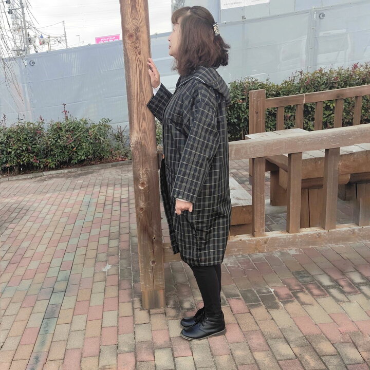 楽天市場】大島紬 着物 リメイク 日本製裏無しコート フード付きL 