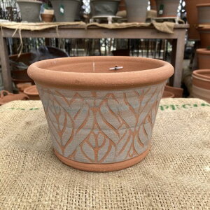 テラコッタ鉢 ウィッチフォード Whichford Beach Leaf Planter 1585(代引き不可)|資材04-PA