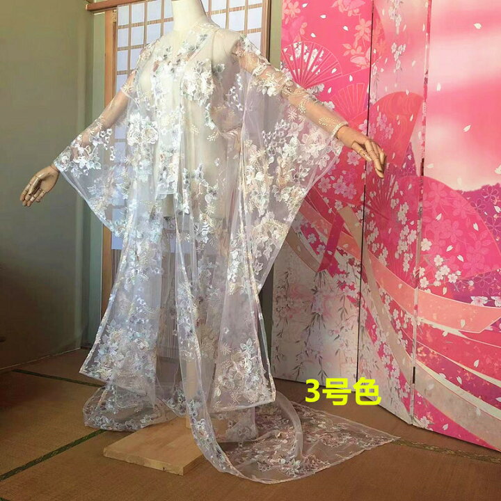 楽天市場】チュール打掛 オーガンジー打掛 着物 オーバードレス レース 