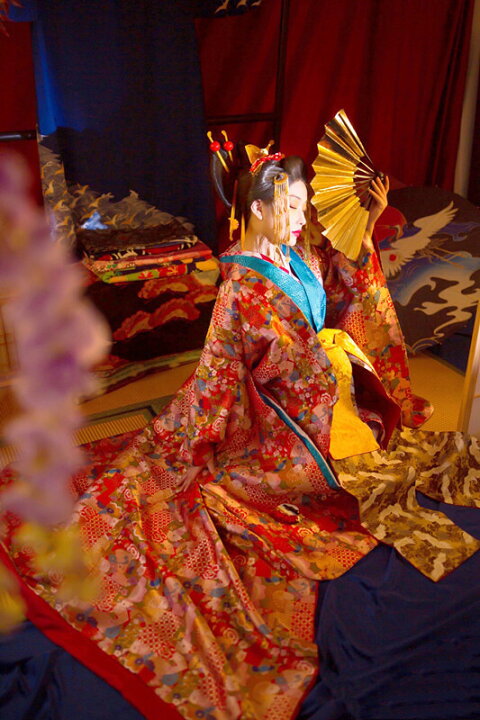 楽天市場】実物撮影！豪華！演劇 芝居 歌舞伎 花魁 道中大衆演劇 芸者 