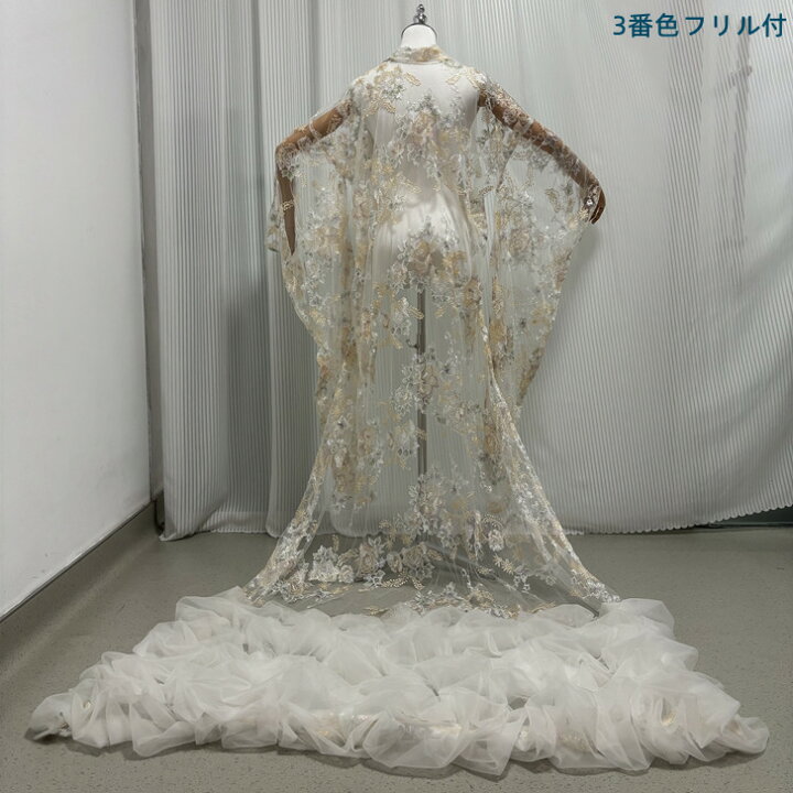 楽天市場】チュール打掛 オーガンジー打掛 着物 オーバードレス レース 