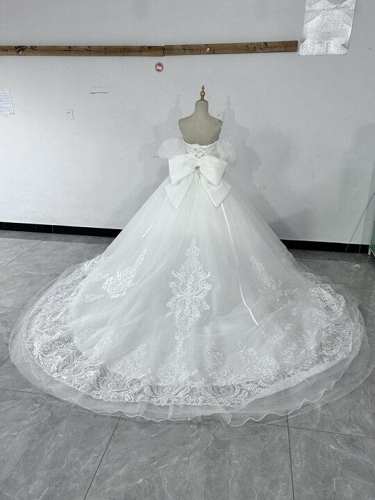 楽天市場】豪華！ ウエディングドレス 繊細レース ソフトチュール  