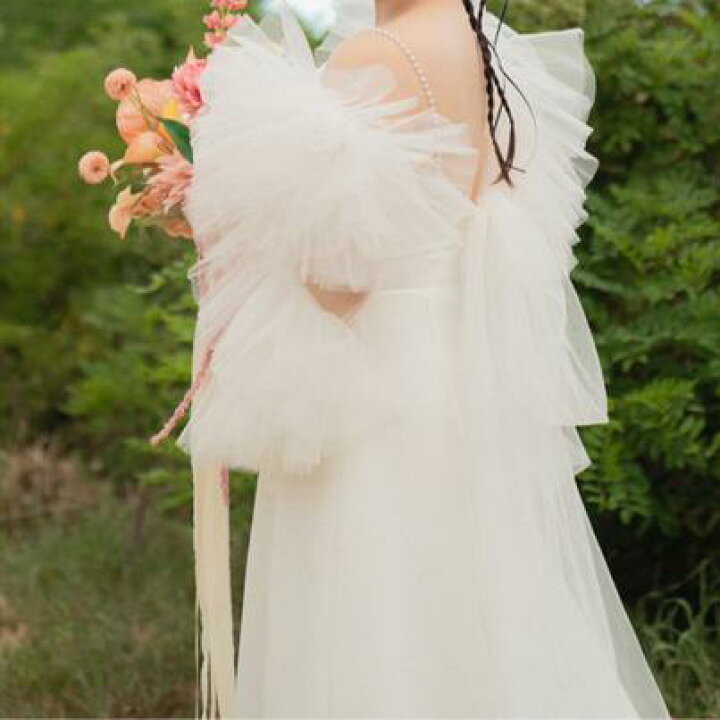 楽天市場】実例写真！ 人気上昇！ウェディングドレス ツーピース  