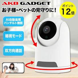 「本日12倍ポイント」見守りカメラ 防犯カメラ 見守り犬猫 ベビーカメラ ペットカメラ 留守番 夜間撮影 監視カメラ室内 wifi 双方向音声 家庭用 自動追跡 遠隔操作 見はるん