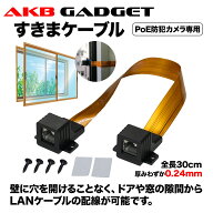 隙間用 LANケーブル 30cm 中継 延長 フラットケーブル 配線 工事不要 CAT5e対応 100BASE-TX 高速伝送 100…