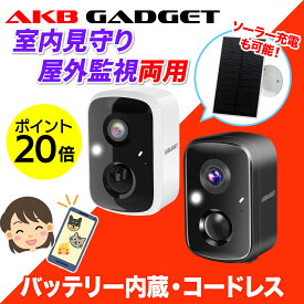 「本日限定・ポイント20倍」防犯カメラ ワイヤレス Wi-Fi 充電式 バッテリー スマホ対応 遠隔監視 見守りカメラ ペットカメラ 工事不要 コンセント不要 人体検知 SD録画対応 家庭用 監視カメラ 2.4/5GHz 双方向通話 人感センサー 夜間カラー対応 IP66 SD録画 上書き 対応