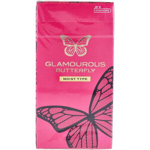 日本製 コンドーム ゼリー付き 【送料無料 1個 2個 3個 セット販売】 グラマラスバタフライ モイスト コンドーム 6個入 スキン 避妊具 男性用 個包装 中身がわからない梱包 大容量 まとめ買い