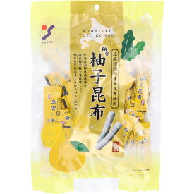 珍味 粉雪 柚子昆布 130g 北海道函館産真昆布使用 国産柚子粉味付け 柚子の香り広がる 旨味たっぷり 噛むほど美味しい おつまみ お茶請け 健康スナック 送料無料 まとめ買い