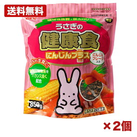 【2個セット】ジェックス うさぎの健康食 にんじんプラス うさぎ用 フード ペレット 850g 日本製 主食 小動物用 低カロリー 食物繊維 栄養バランス 毎日ごはん まとめ買い 業務用 日用品 消耗品