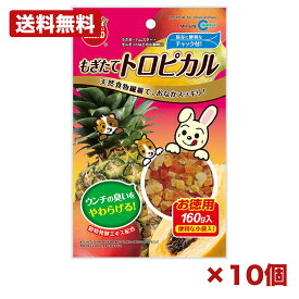 【10個セット】マルカン もぎたてトロピカル お徳用 160g 小動物用おやつ ドライフルーツ マンゴー パパイヤ パイン 小袋入り うさぎ ハムスター モルモット 主食混ぜ まとめ買い 業務用 日用品 消耗品 常備用