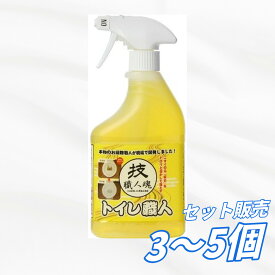 【送料無料 3個 4個 5個セット】允・セサミ 技職人魂 トイレ職人 500ML 尿石除去剤 有機酸配合 塩酸レベルの分解力 金属を傷めない