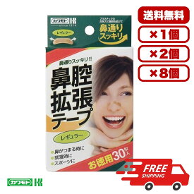 鼻腔拡張テープ レギュラー 30枚入 就寝時 いびき対策 鼻づまり対策に最適 プラスチックの反発力で鼻腔を広げて鼻通りスッキリ 貼るだけ簡単 リラックスタイムにもおすすめ 送料無料 まとめ買い 業務用にも 日本製