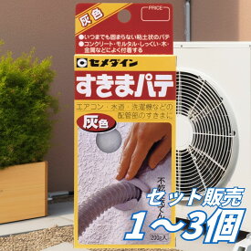 【1個・2個・3個セット】セメダイン 不乾性充てん材 すきまパテ 灰 200g HC-134 配管まわり 補修材