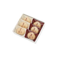 姫栗もなか 6個入. ＜銀座あけぼの 和菓子 お菓子 スイーツ もなか 栗 小倉あん 白あん 詰合せ 手土産 ギ…