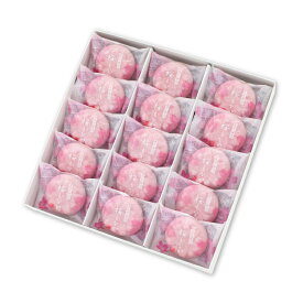 ●【季節限定】桜もなか 15個入（桜もなかのみの詰合せ）.＜銀座あけぼの 和菓子 お菓子 最中 詰合せ 手土産 ギフト プレゼント こしあん 求肥 詰め合わせ 個包装 お取り寄せ 内祝い お祝い のし 桜 お花＞