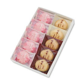 【季節限定】桜もなか・姫栗もなか詰合せ10個入.＜銀座あけぼの 和菓子 お菓子 最中 詰合せ 手土産 ギフト プレゼント こしあん 求肥 詰め合わせ 個包装 お取り寄せ 内祝い お祝い のし 桜 お花＞