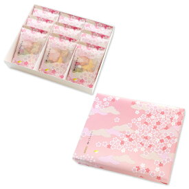 それぞれの春 9袋入.＜桜 蝶 お花 おかき おせんべい 煎餅 贈り物 内祝 御祝＞