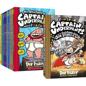 「1394」 Captain Underpants 　英語絵本　12冊　洋書　英語教材　英語勉強　英会話　子供絵本　キッズ英語絵本　英会話入門　子供英語　子供英会話　キッズ絵本　キッズ英語絵本　キッズ英会話　音源付き dog man