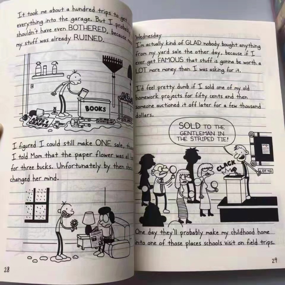 楽天市場】Diary of a Wimpy Kid Books 21册 英語教材 英語勉強 英会話