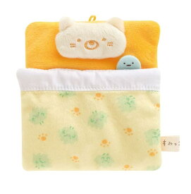 【Sumikkoグッズ】てのりぬいぐるみ おふとん　ねこ　MX-97601(黄色＆オレンジ）★すみっこぐらしコレクション/てのりぬいぐるみ用のお布団猫の枕たぴおか/クリスマスプレゼント贈り物/すみコレグッズすみっこぐらしグッズ★【3cmメール便OK】