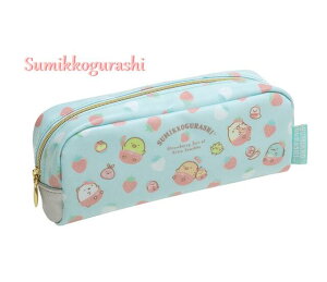 【 Sumikko グッズ】 すみっコぐらし ペンポーチ PY-80601 喫茶すみっコで いちごフェア テーマ 内ポケット付き すみっこぐらし ペンケース 小物ポーチ 小物入れ ふで箱 筆入れ/ 入学 新学期 進