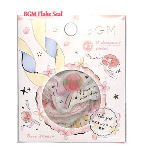 yBGM t[NV[zFlake Seal Deco Sticker BS-FG120@X  ̔V[ 15fUC× e3 S45s[X  r[W[G Xq V[t[N/ԕ t[fUC/obO { 