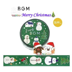 y BGM 2025 Xmas z NX}X }XLOe[v BM-SPLM054 Snowman  e[v r[W[G 15mm }Xe V[Y fR 䂫 _} Xm[} Ⴞ܁y3cm[OKz