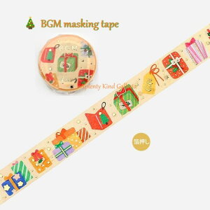 y BGM Xmas }Xe z NX}X  BM-XAG003 Mtg 2023 X'mas  }XLOe[v r[W[G 15mm }Xe Merry Chiristmas Happy Holiday fR v[g{bNX BOX winter season GIFT bs