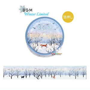 y BGM Winter Limited z ~  }XLOe[v BM-SPLW039 ̐XU  }Xe 15mm G Merry Chiristmas Happy Holiday fR  i iF FOX winter season morning ӂ 䂫y3cm[OKz