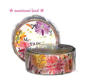 y naminami series z  }XLOe[v MT-14853 K[x Clothes-Pin N[Ys masking tape  15mm }Xe i~i~h fUC Gerbera ԕ t[fUC H y3cm[