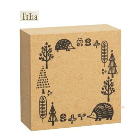 【FIKA】FIKA フレームスタンプ ST-62119 ハリネズミ はりねずみ フレーム印 花 木 スタンプ 判子 針鼠グッズ ハンコ 判子 針ねずみ ヘッジホック/木製 はんこ 印 しるし マーキング 押印 印面 書きこめる フレームタイプ 枠 飾り ご褒美 【3cmメール便OK】