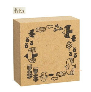 【 FIKA 】 スタンプ ST-62120 トリ とり フレーム印 花 木 草花 くも 雲 スタンプ 判子 鳥グッズ ハンコ 判子 とり BIRD バード /木製 はんこ 印 しるし マーキング 押印 印面 書きこめる フレームタ