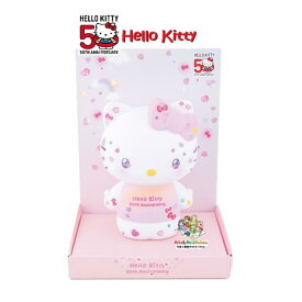 【 50th Hello Kitty グッズ 】 ハローキティ 50周年 コインポッズ SR-3512 The Future in Our Eyes 約12cm 高さ 貯金箱 コインボックス ちょきんばこ 取り出し口付き キティちゃん グッズ 癒し 飾り 置き物 マネー バンク お金 置物 【3cmメール便不可】