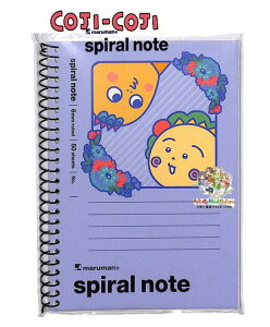 �y COJI COJI �O�b�Y �z �R�W�R�W �X�p�C�����m�[�g HH4674 �p�[�v���n Flower Break Time A6 �r���m�[�g ���r �����O�m�[�g SPIRAL NOTE MARUMAN �y3cm���[����OK�z