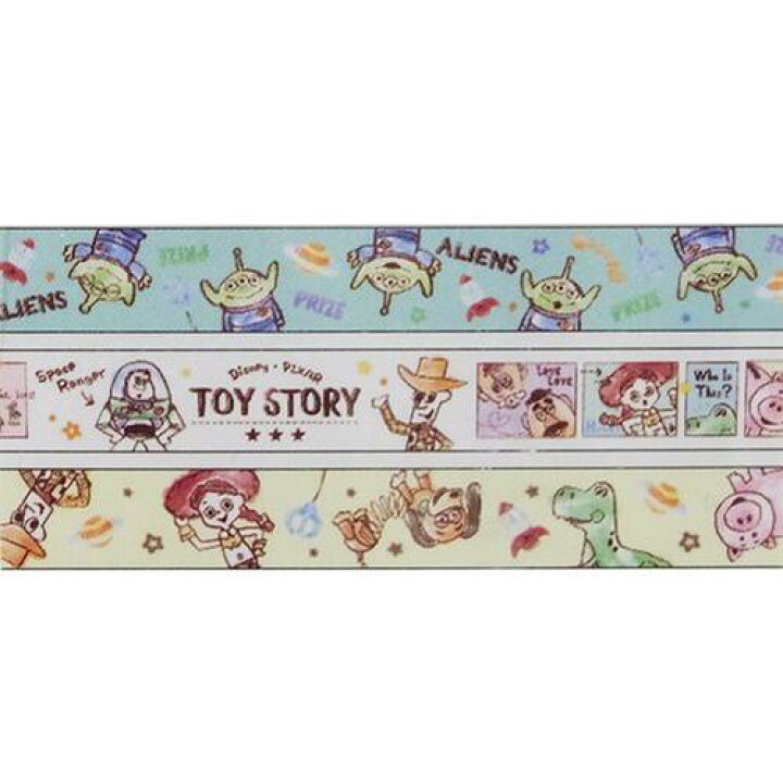 楽天市場 Toy Storyグッズ トイストーリー マスキングテープ No ディズニーキャラクターマスキングテープ３巻セット ディズニー ピクサーのマステ３個入り エイリアン柄 3cmメール便不可 Aplenty Kind Galleria