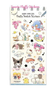 ySANRIOObYzFluffy Sketch Stickers NO.205348@TILN^[Y ttB[ XPb`XebJ[ ʕ V[ n[LeB Vi[ }CfB 肨MIX N~ LL ~
