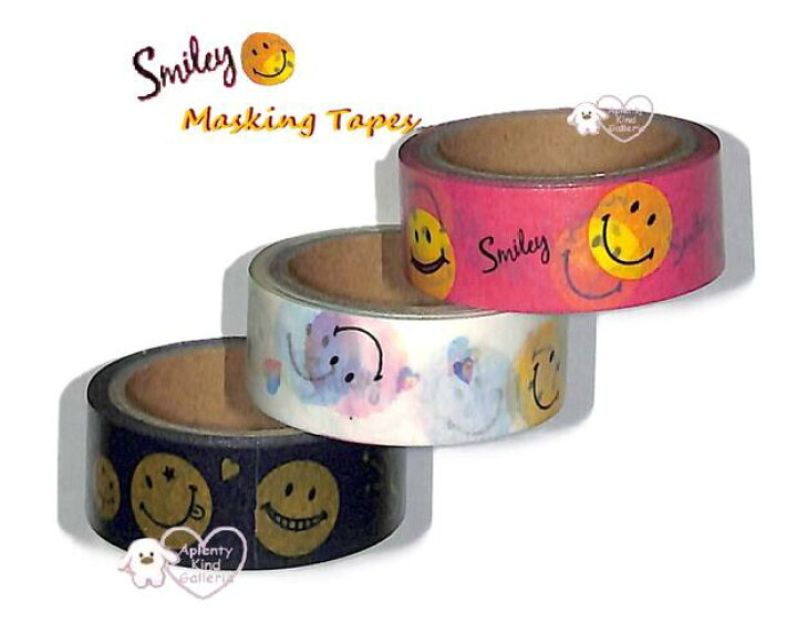 楽天市場】【 SMILE グッズ 】 マスキングテープ 3巻セット NO.07691 
