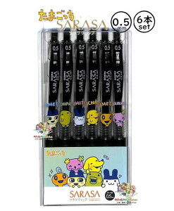 y Tamagotchi SARASA ObYz ܂ TTNbv {[y NO.223363 LN^[ 6{Zbg CN F ubN {[a 0.5mmc mbN 6 fUCႢ ؂ o[Ob