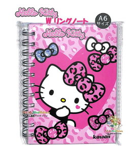 �y SANRIO �O�b�Y �z �T�����I A6�T�C�Y W �����O�m�[�g NO.307079 �M�����L�e�B ���r���m�[�g 11�� Ring Note �y3cm���[����OK�z